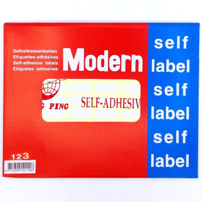 مودرن - ورق تسعيرة لاصق  12*30ملم - 660 ملصق