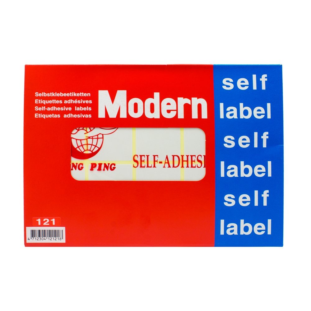 Modern - sticky price tag paper 38*76 mm - 100 stickers