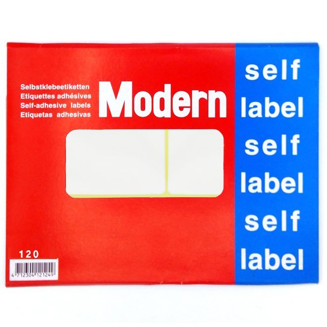 Modern - sticky price tag paper 78*118 mm - 20 stickers