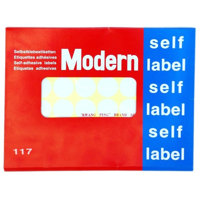 Modern - round sticky price tag paper 25mm - 480 stickers