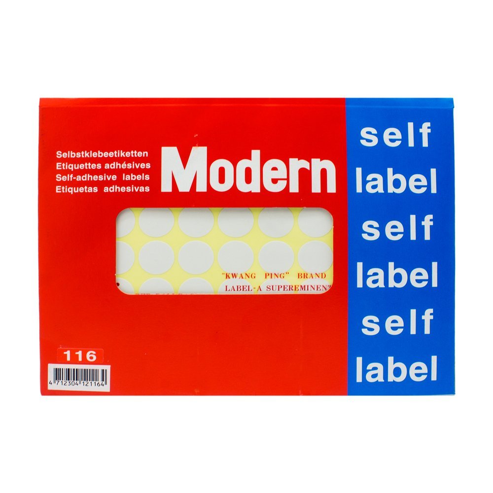 Modern - Round Sticky Label Paper 19mm - 700 stickers
