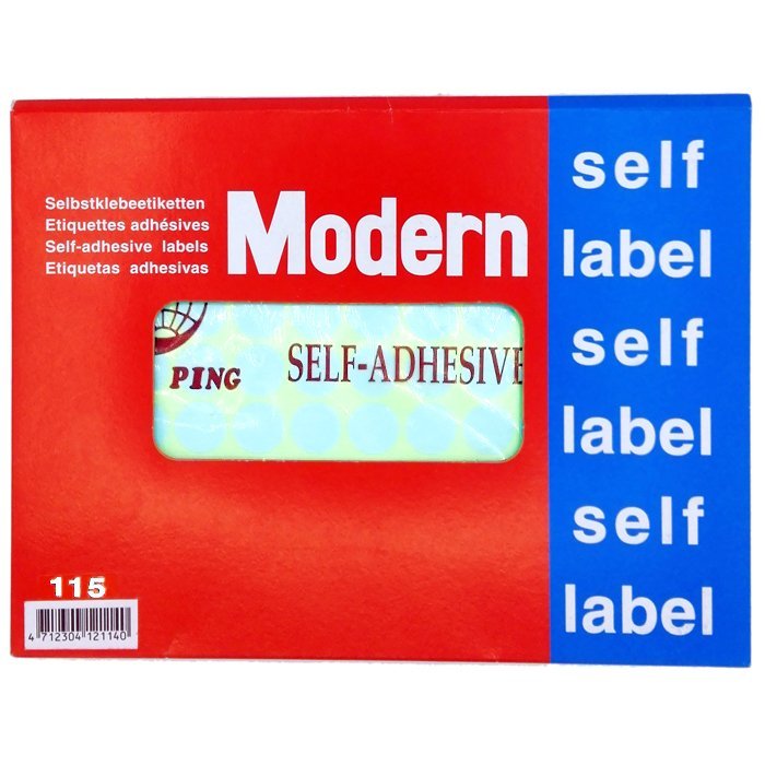 Modern - Sticky Round Label Paper 16mm - 990 stickers