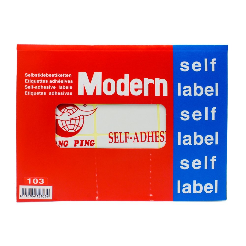 Modern - sticky pricing paper 32*64 mm - 120 stickers