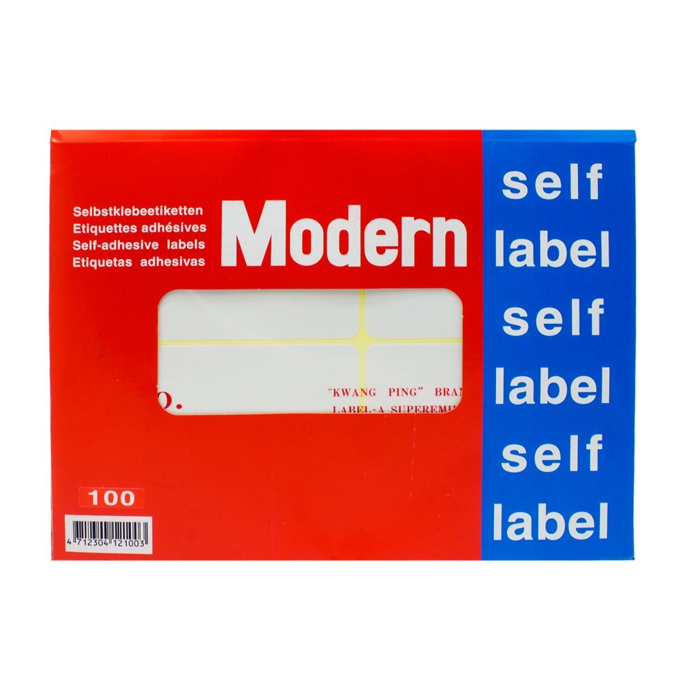 Modern - sticky pricing paper 38*100 mm - 80 stickers
