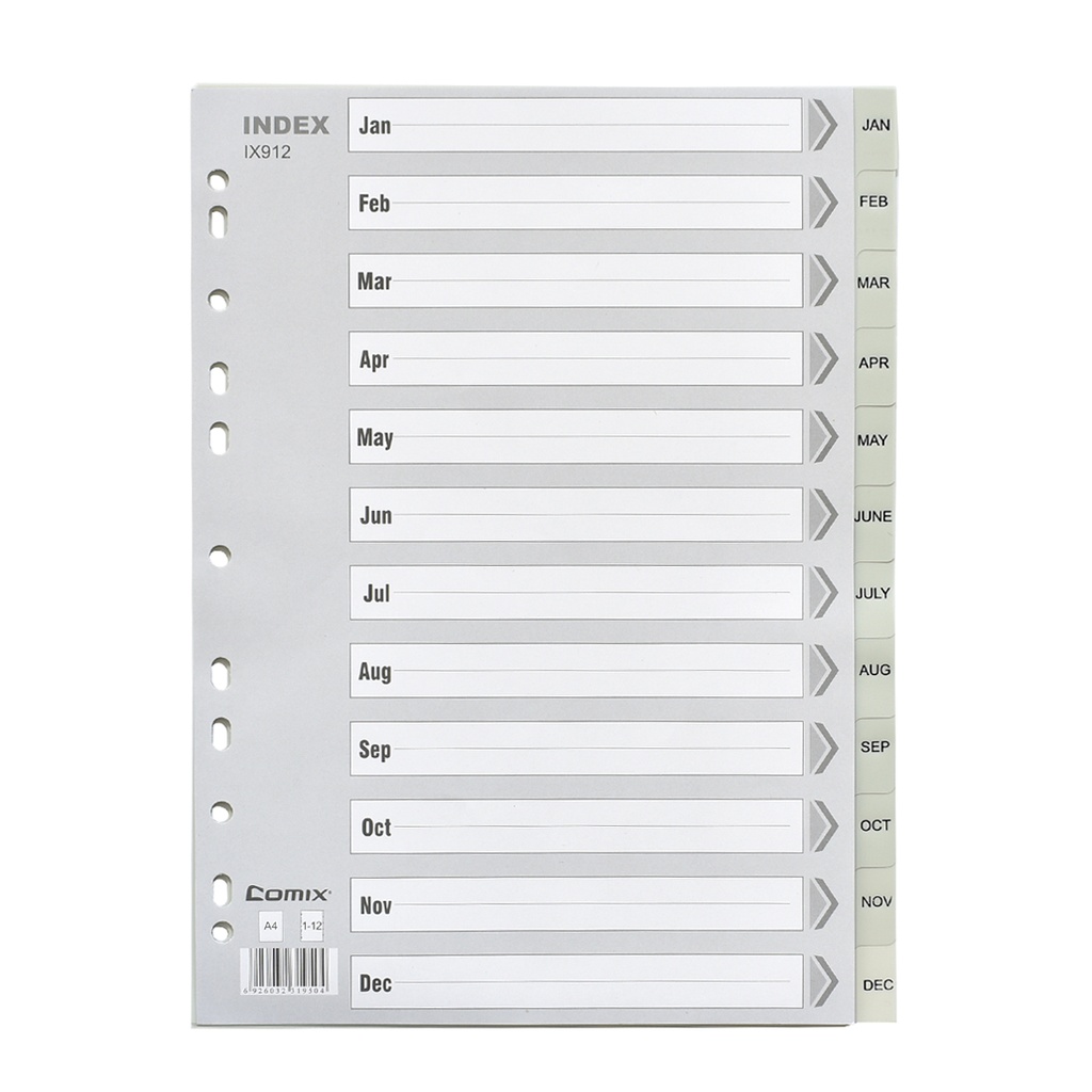 COMEX - 04-monthly intervals from JAN - DEC