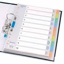 Comex - Colored Plastic Dividers, 10 Threads - A4