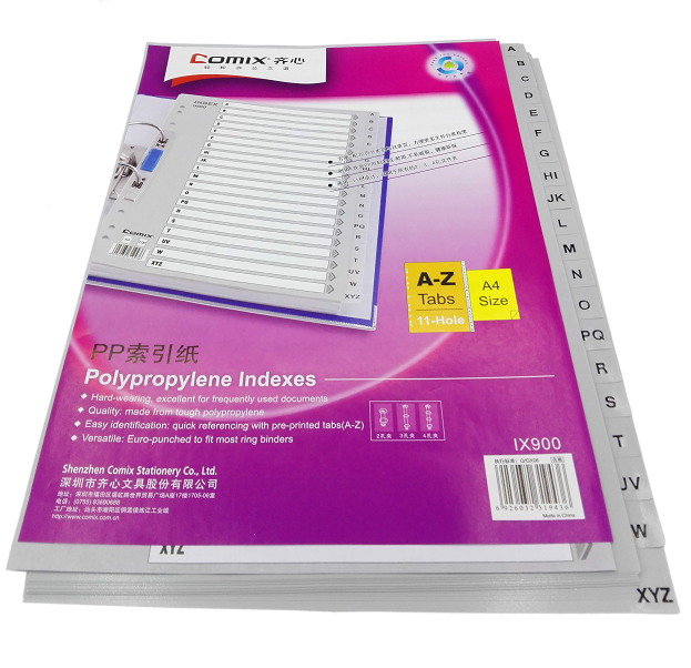 Comex - yellow alphabet dividers A-Z