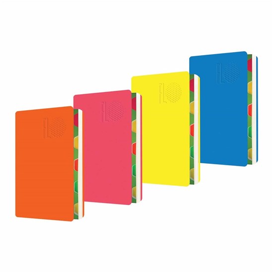 باسيل اخوان -  دفتر  5 مواضيع  فلو  جلد بلاستيك مسطر  144 ورقة