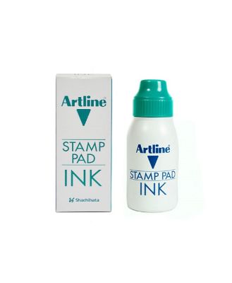 Artline - green stamp ink - large 50 ml