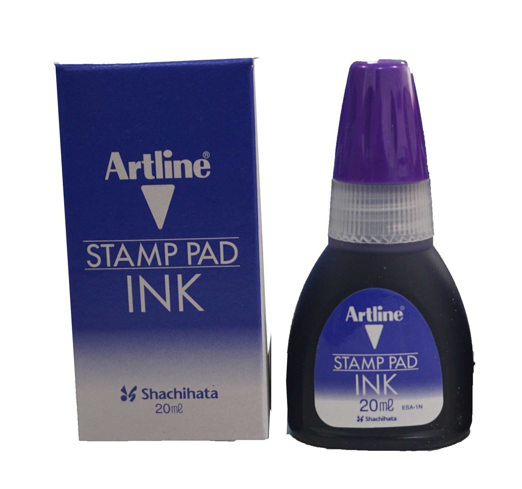 Artline - Stamp ink, violet color - small, 20 ml