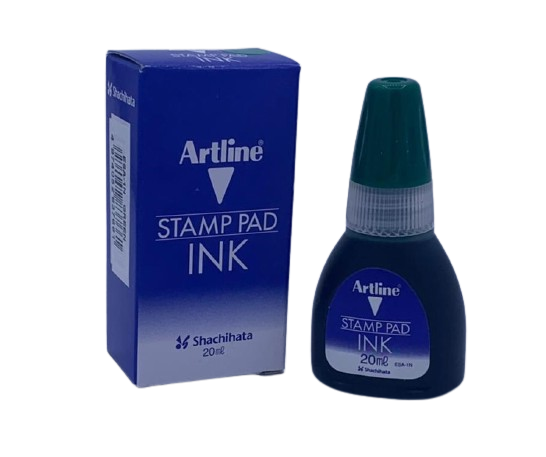 Artline - green stamp ink - small 20 ml