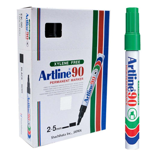 Art Line - Green Marker Pen No. 90 - Laser Pen, 12 Pens