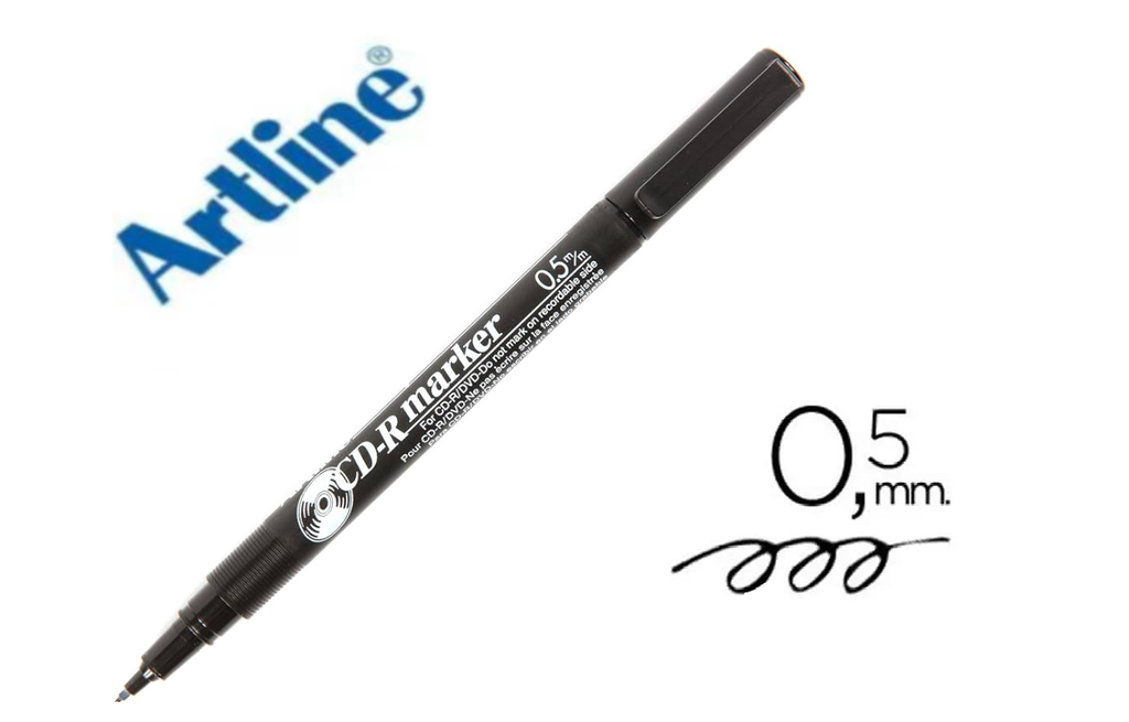 Art Line - Black CD Pen No. 883 - Box of 12 pens