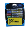 Art Line - Whiteboard Pen No. 519, Set of 4 Pens with Roller Space