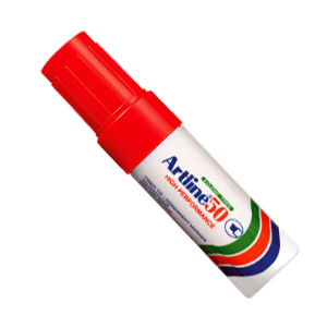 Art Line - Red Marker Pen No. 50 - Laser Pen, 12 Pens