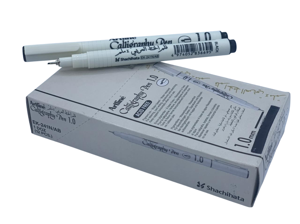 Art Line - Arabic Calligraphy Pen 1 mm - Black, Box of 12 Pens