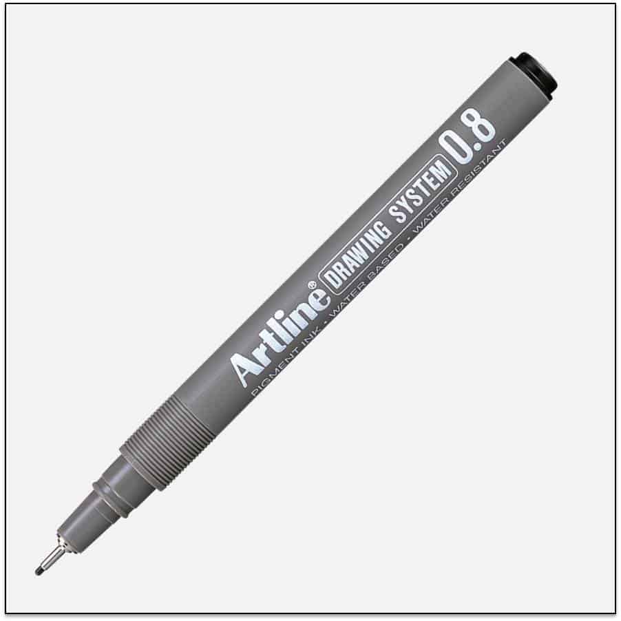 Art Line - Geometric Drawing and Marking Pen 0.8 mm - Box of 12 Pens