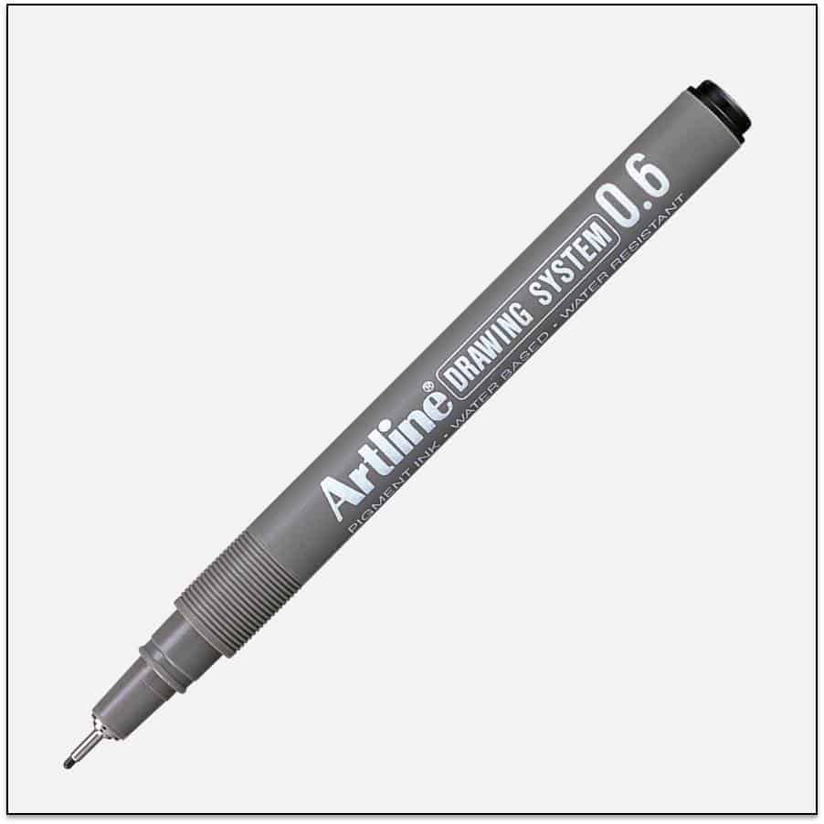 Art Line - Geometric Drawing and Marking Pen 0.6 mm - Box of 12 pens