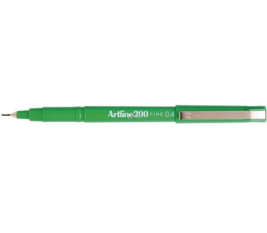 Art Line - Signature Pen (Filament No. 200), Green Color, Box of 12 Pens