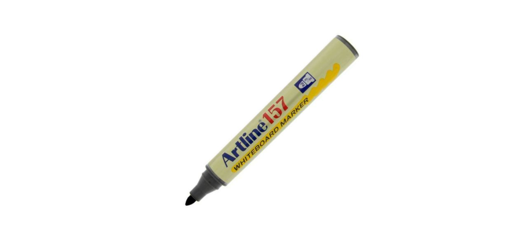 Art Line - Whiteboard Pen No. 157 - Width 2 mm, Black Color, Box of 12 Pens