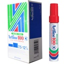 Art Line - Marker No. 100, red color, box of 6 pens