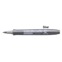 Art Line - Decorate pen with a metal brush - silver color, a box of 12 pens