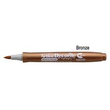Art Line - Decorate Pen with Metallic Sketch Pen - Bronze Color, Box of 12 Pens