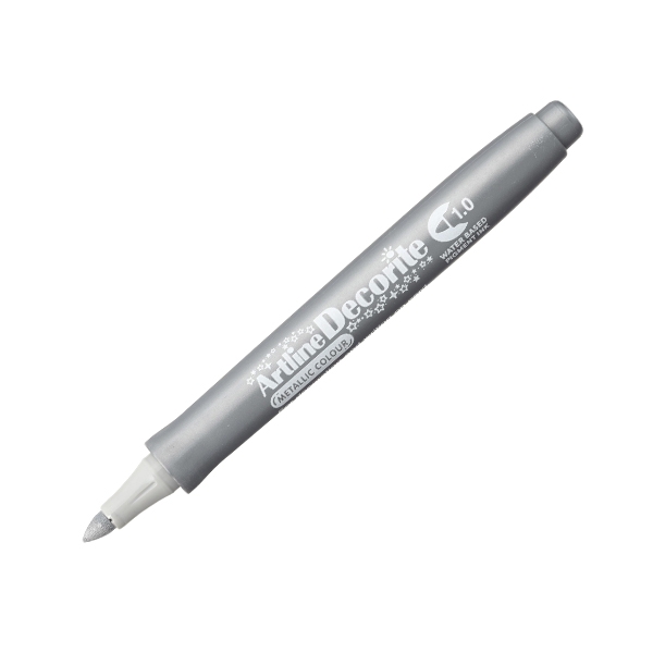 Art Line - Decorate Pen 1mm Silver - Pack of 12 Pens