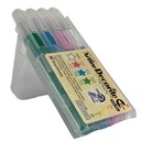 Art Line - Decorate pen with drawing brush, set of 4 pens