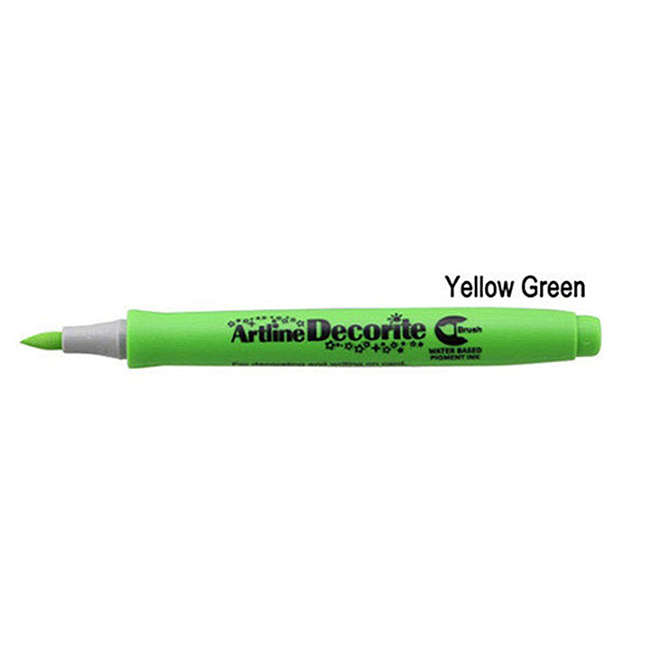 Art Line - Decorate Sketch Pen - Yellow Green - Pack of 12 Pens