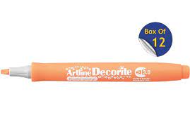 Art Line - Decorate Pen 3mm Orange - Pack of 12 Pens