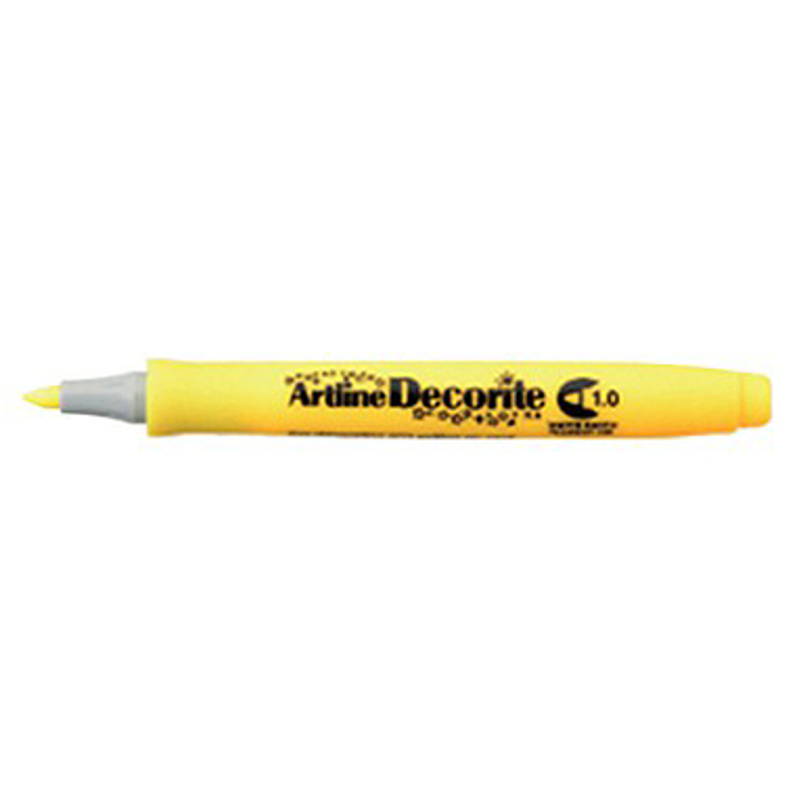 Art Line - Decorate pen 1 mm - yellow color, box of 12 pens