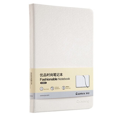 Comex - Large A5 Hard Cover Notebook White - 122 Sheets