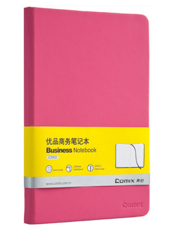 Comex - hardcover notebook - 122 sheets - A5 size - pink color
