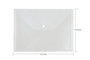 Comex - Envelope Shape Button File Folder - White A4 - Pack of 10 Pieces