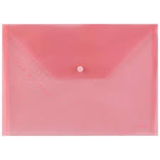 Comex - Envelope Shape File Folder - Red A4 - Pack of 10 Pieces