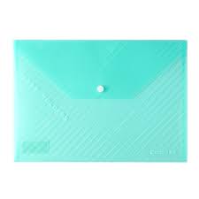 Comex - Envelope Shaped File Folder - Green A4 - Pack of 10 Pieces