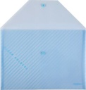 Comex - Envelope Shape Button File Folder - Blue A4 - Pack of 10 Pieces