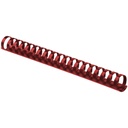 Binder Max Binding Snail 21 Rings 6mm (20 Sheets) Box Pack of 100 Pieces - Red