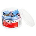 Comex Colored Paper Clips 32mm Box of 24pcs