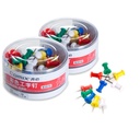 Comex Colored Push Pins Box Pack of 60 Pieces