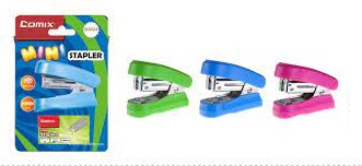 Comex - 12 sheet paper stapler with box and staples/colored card
