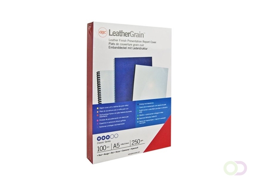 GBC - Snail binding binder 250 grams A4 size - red color, pack of 100 sheets