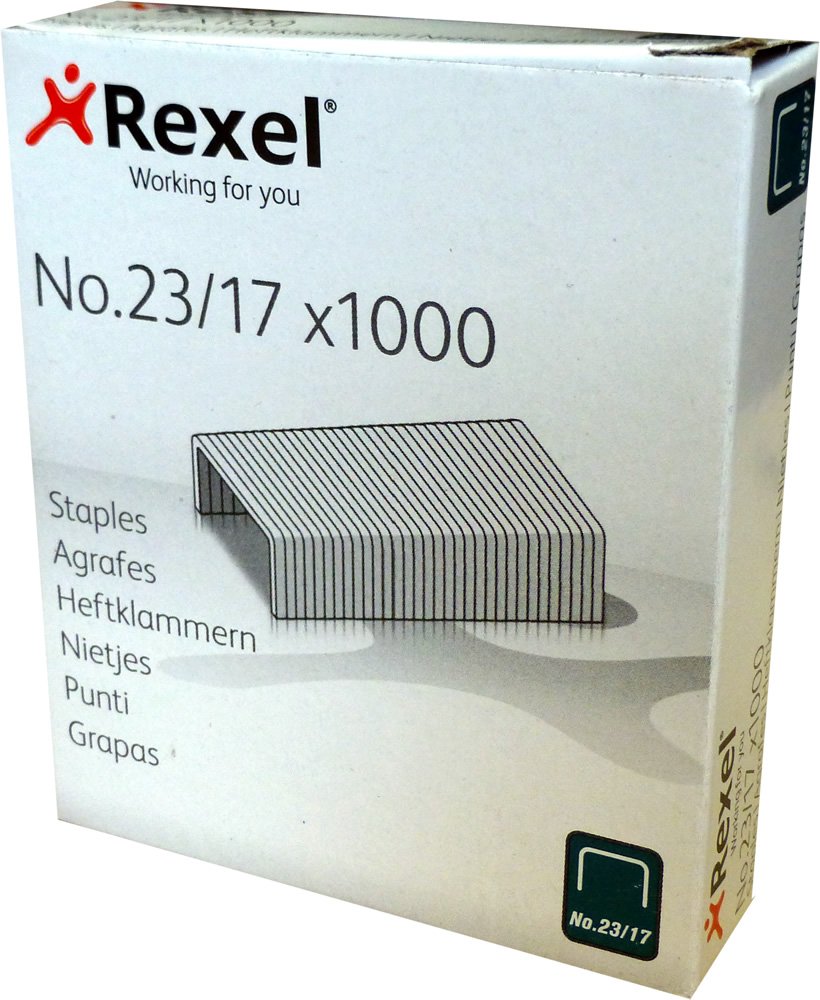 Rexel - Pins No. 17/23, pack of 1000 pins