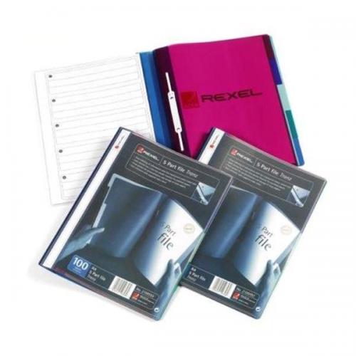 Rexel - Dossia, transparent cover, 5 topics