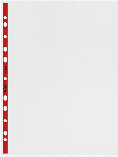 Rexel - A4 red perforated folder, box, 100 pieces