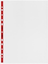Rexel - A4 red perforated folder, box, 100 pieces