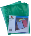 Rexel - A4 perforated file folder, box of 100 tablets, green color