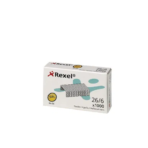 Rexel stapler staples 56 (26/6) pack of 1000 staples