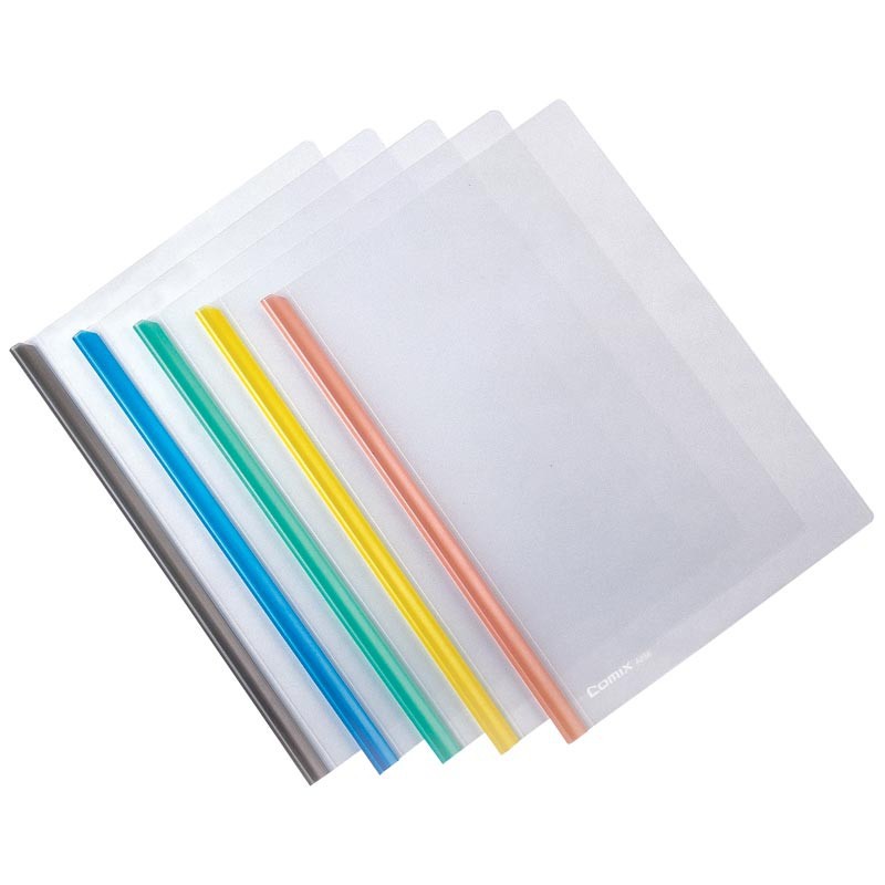 Comex - Transparent A4 File Folder with Side Arm Bag, Pack of 5 Pieces